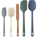 Minimalist ChefAide 5 Pieces Silicone Spatula Set, Food Collection