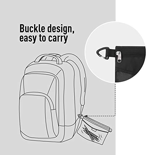 Minimalist pack all Water-Resistant Material Zipper Pouch, Mesh Zipper Bags Kit