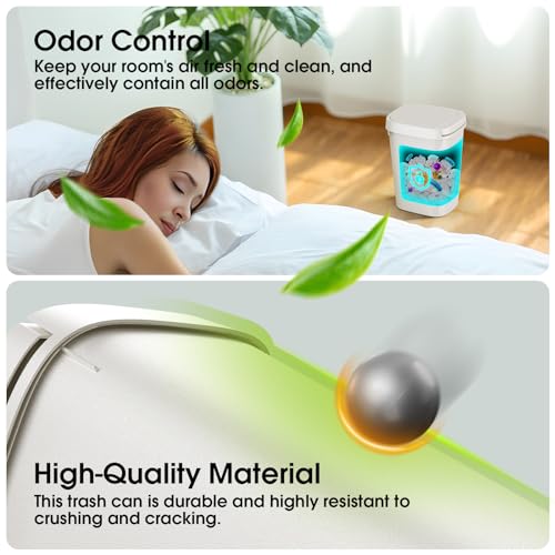 high-quality CEROELDA 3 Pack Bathroom Trash Can with
