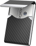 Smart Home MaxGear Business Card Holder, Slim PU Leather & Stainless Set
