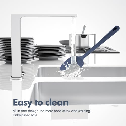 Minimalist ChefAide 5 Pieces Silicone Spatula Set, Food Collection